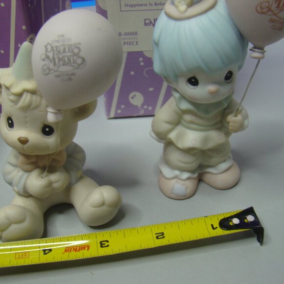 Pair of Precious Moments Symbol of Membership 1989 & 1993 B-0004 & B-0008 Enesco - Picture 11 of 11